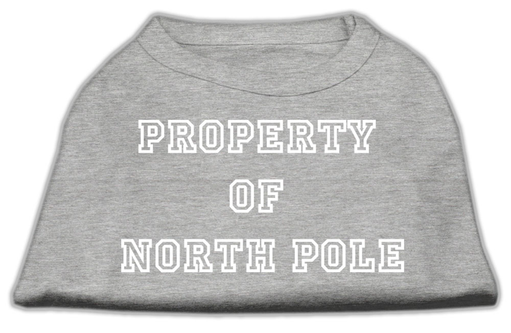 Property of North Pole Screen Print Shirts Grey XXL