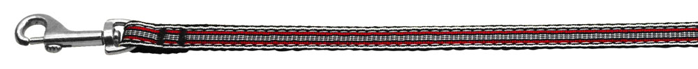 Preppy Stripes Nylon Ribbon Collars Red/White 3/8 wide 4Ft Lsh