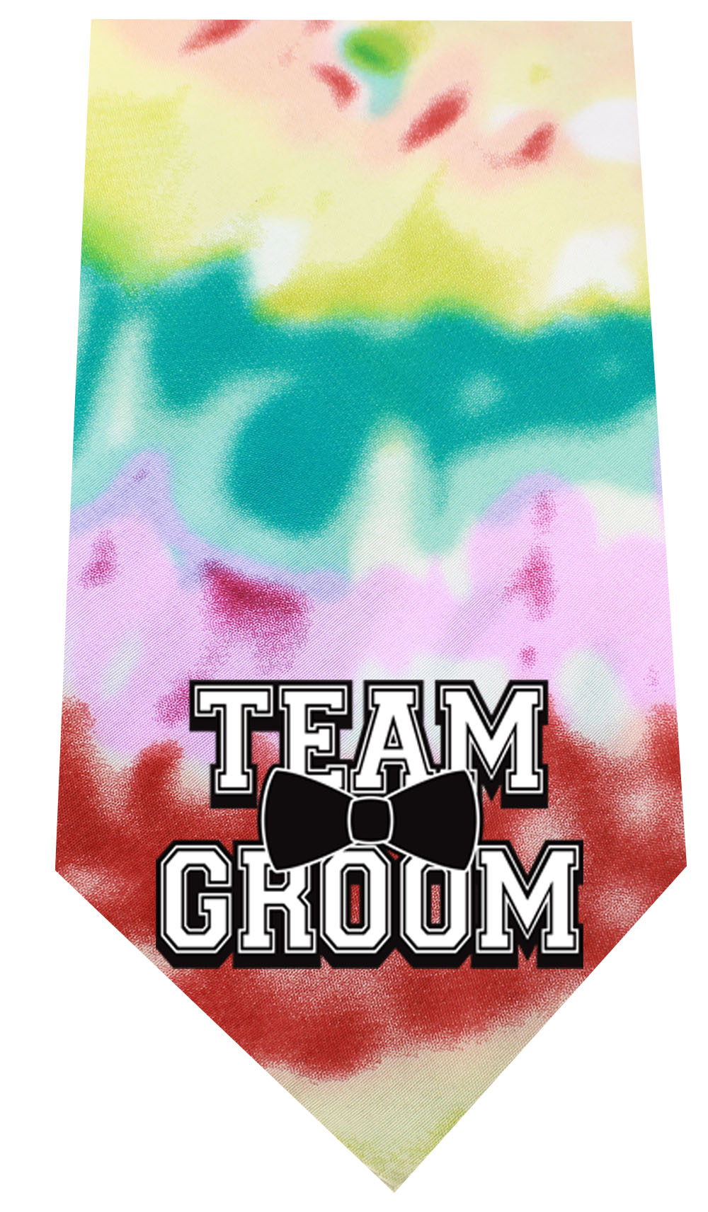 Team Groom Screen Print Bandana Tie Dye