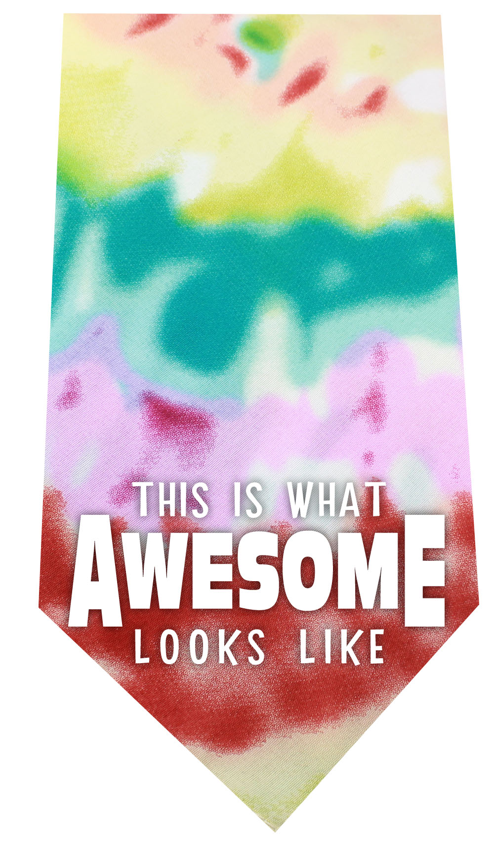 This is what Awesome Looks Like Screen Print Bandana Tie Dye