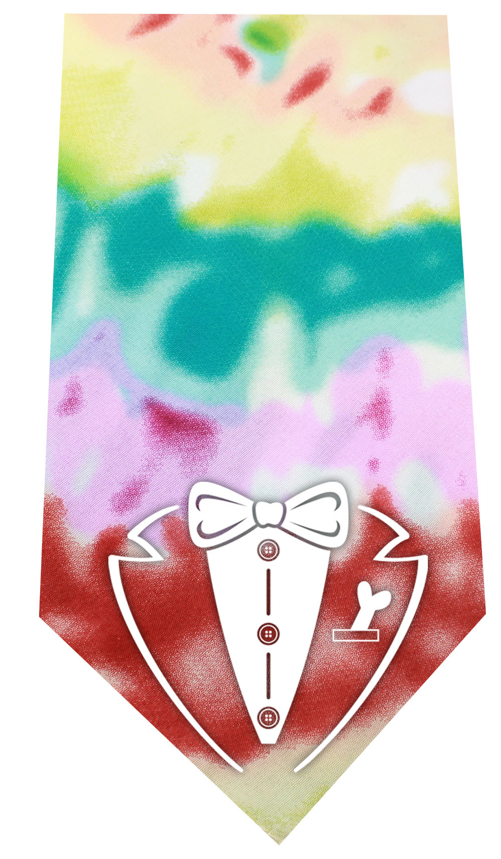 Tuxedo Screen Print Bandana Tie Dye