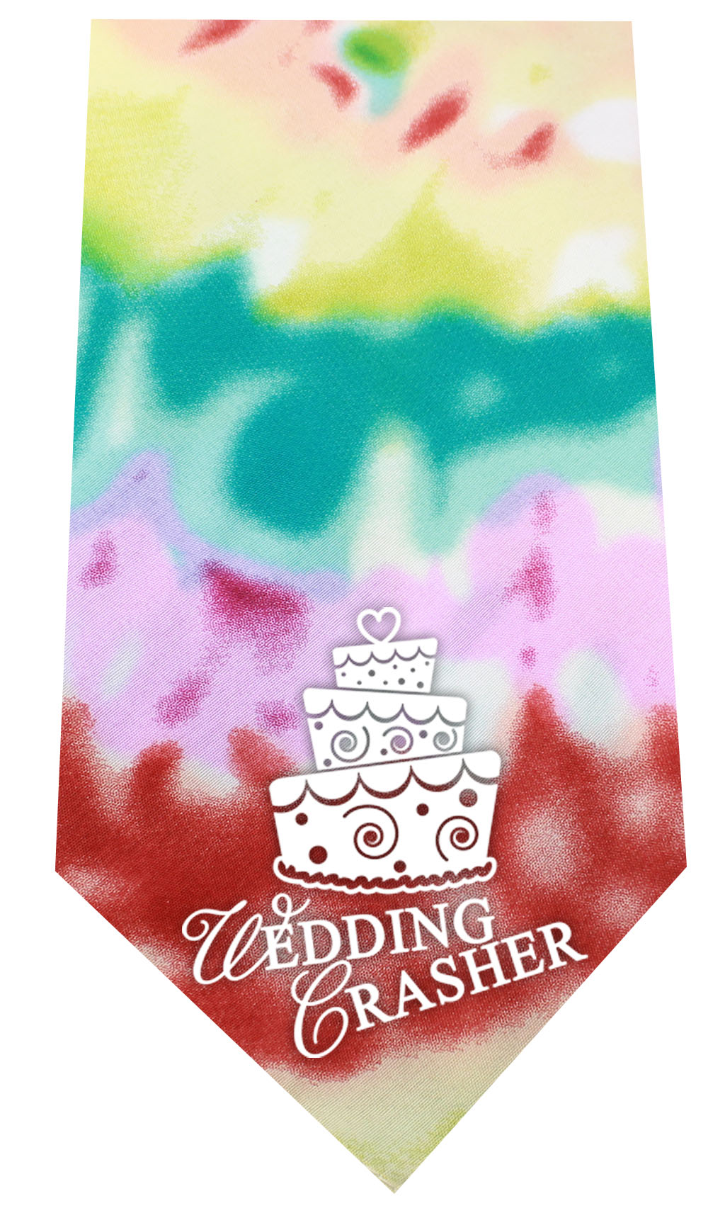 Wedding Crasher Screen Print Bandana Tie Dye
