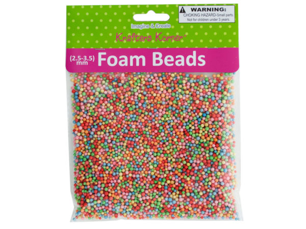 Case of 20 - Multi-Colored Foam Craft Beads