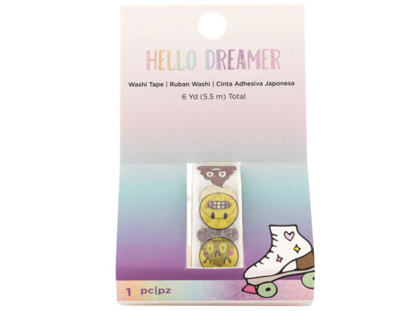 Case of 48 - Hello Dreamer Emoticon Washi Tape