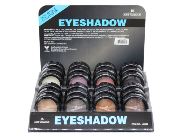 Case of 24 - Single Eyeshadow in Assorted Shades in Countertop Display