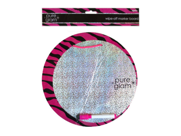 Case of 24 - Pure Glam Wipe Off Marker Board with Marker