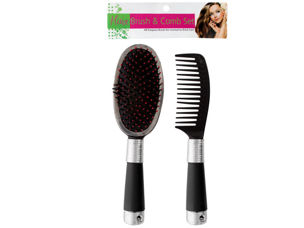 Case of 24 - Hair Brush & Comb Set