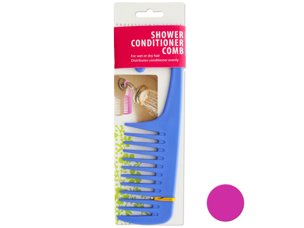 Case of 24 - Shower Conditioner Comb with Hook