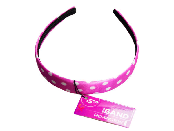 Case of 36 - Headband in Assorted Dot and Stripe Pattern