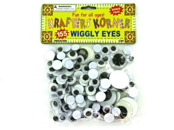 Case of 24 - Plastic Craft Wiggly Eyes