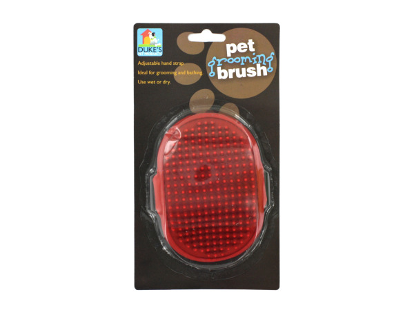 Case of 24 - Pet Grooming Brush with Adjustable Hand Strap