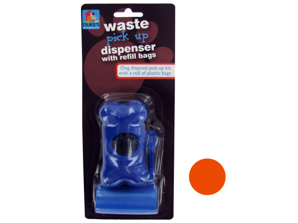 Case of 24 - Dog Waste Bag Dispenser with Refill Bags