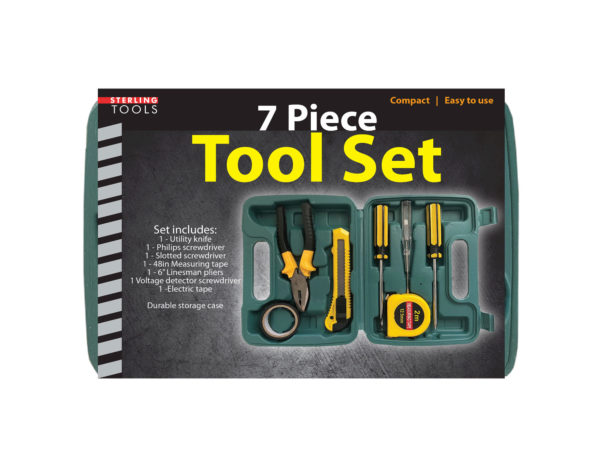 Case of 2 - 7 Piece Tool Set in Box