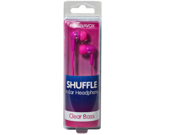Case of 10 - MAGNAVOX Shuffle Pink In-Ear Earbuds