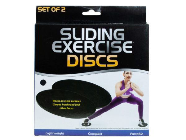 Case of 4 - sliding exercise discs