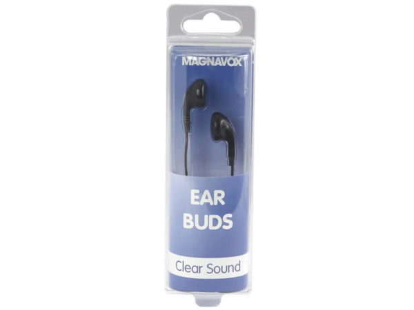 Case of 10 - MAGNAVOX Black Earbuds