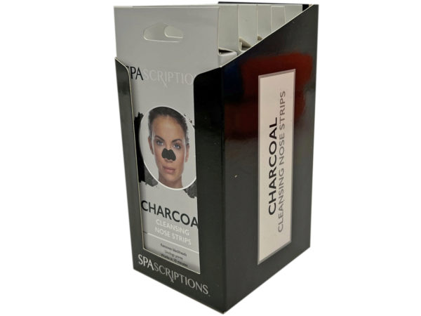 Case of 24 - SpaScriptions 3 Count Charcoal Cleansing Nose Strips