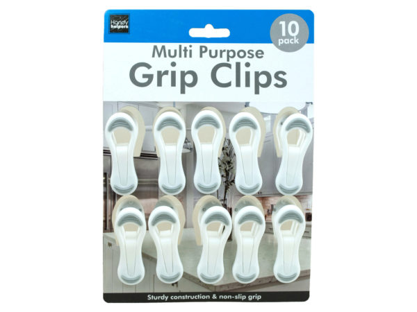 Case of 12 - 10 Pack Multi-Purpose Grip Clips
