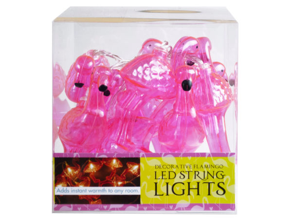Case of 4 - Decorative Flamingo String Lights