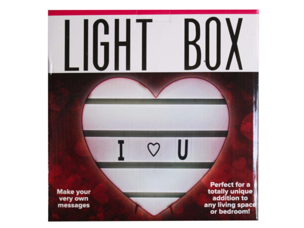 Case of 2 - Heart Shape Light Box