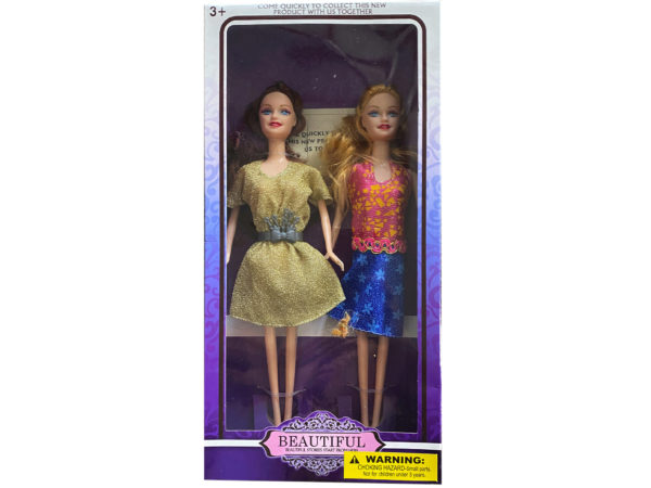 Case of 2 - 2 Pack Fashion Beauty Doll Set