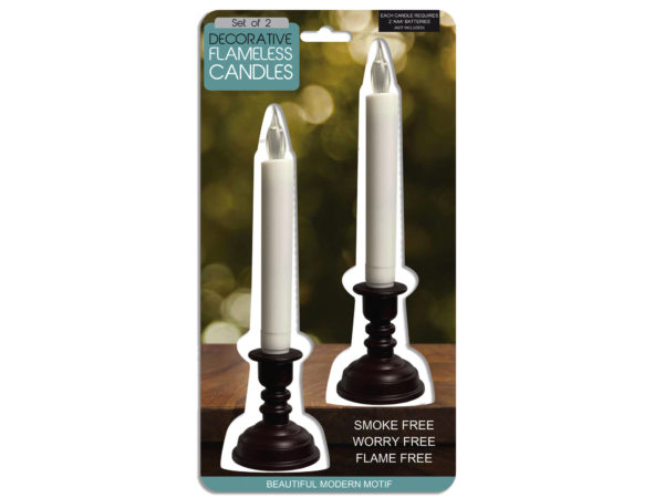 Case of 6 - 2 Piece LED Candles