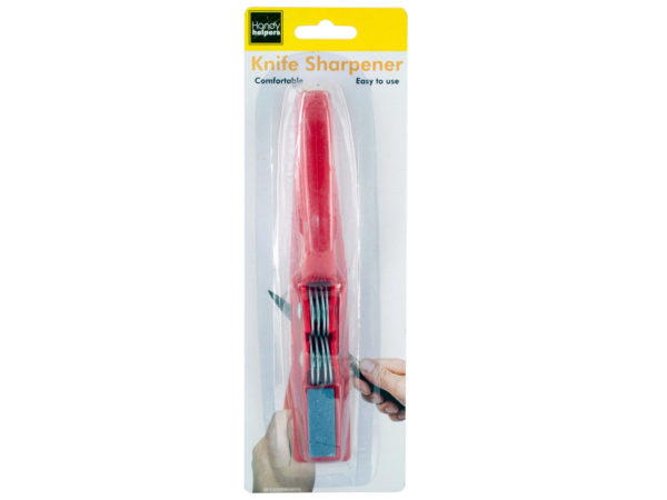Case of 24 - Knife Sharpener with Hand Grip
