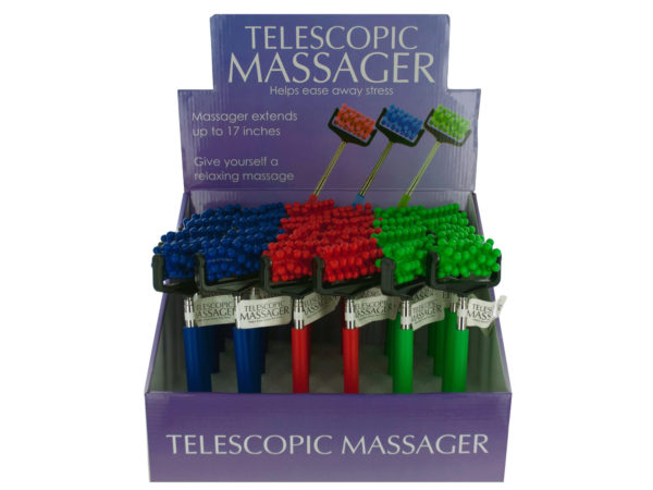 Case of 24 - Telescopic Massager Countertop Display