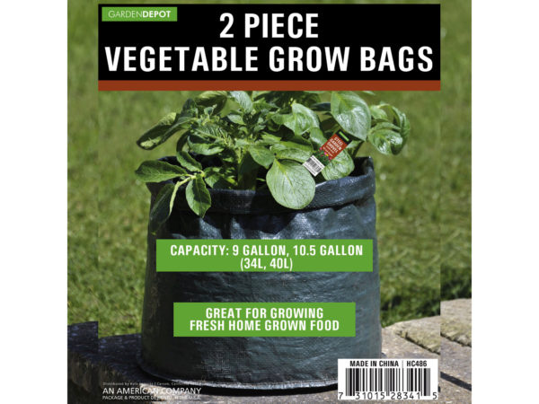 Case of 2 - 2 Pack Vegetable Grow Bags