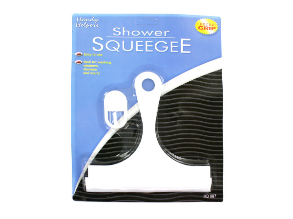 Case of 24 - Shower Squeegee with Hanging Hook