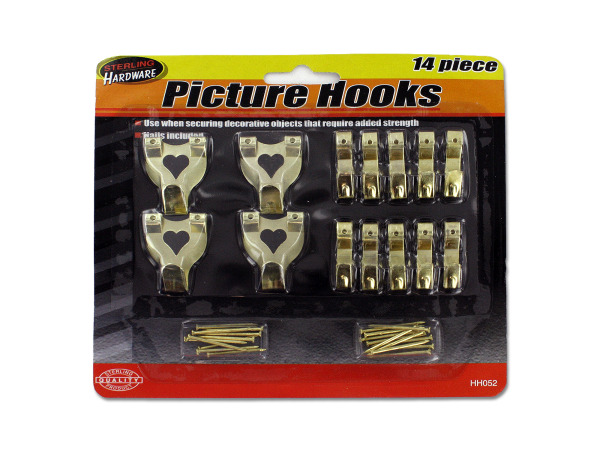 Case of 24 - Picture Hook Set