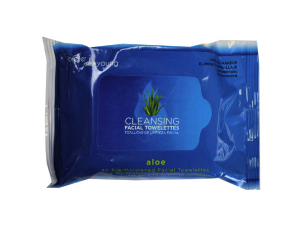 Case of 12 - Cleansing Wipes Aloe - 30 Count