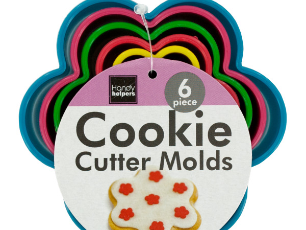 Case of 24 - Round Flower Cookie Cutter Molds Set