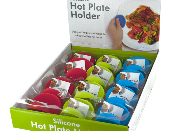 Case of 12 - Silicone Hot Plate Holder Countertop Display