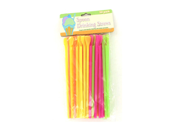 Case of 24 - Spoon Drinking Straws
