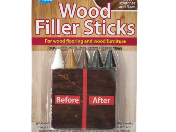 Case of 36 - Furniture Repair Wood Filler Sticks Set