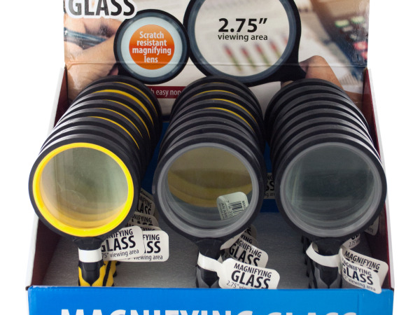 Case of 12 - Magnifying Glass Countertop Display