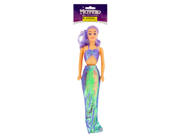 Case of 24 - Mermaid Fashion Doll with Accessories