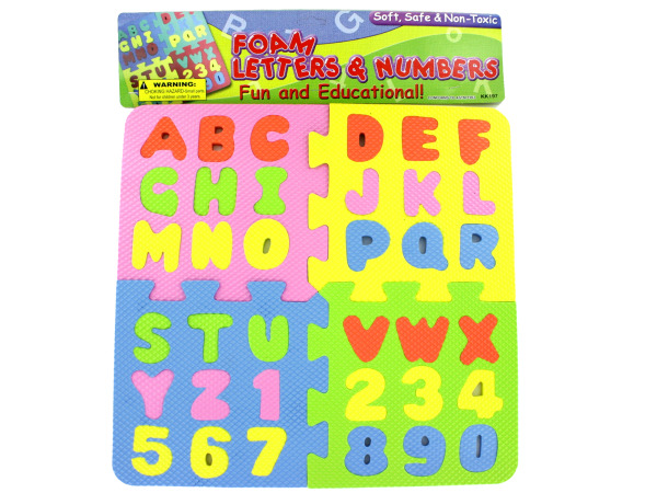 Case of 12 - Foam Letter & Number Puzzle