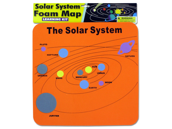 Case of 24 - Solar System Foam Map Learning Kit