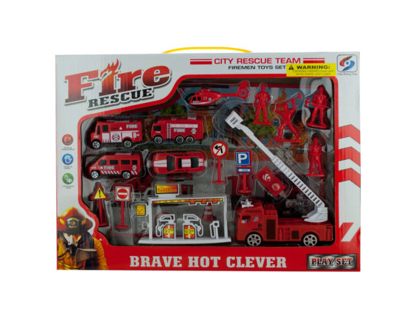 Case of 2 - Fire Rescue Team Play Set