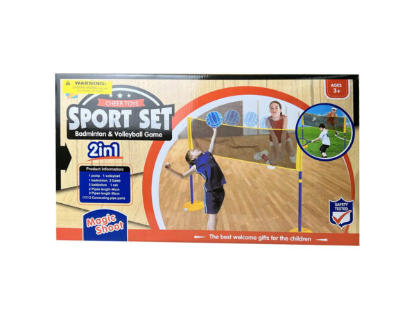 Case of 1 - 2 IN 1 Rackets Ball & Volleyball Set