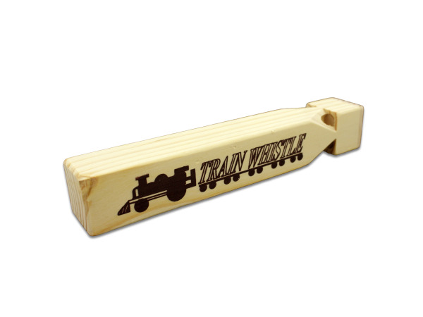 Case of 24 - Wooden Train Whistle