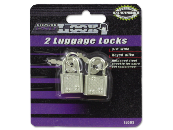 Case of 24 - Luggage Locks with Keys
