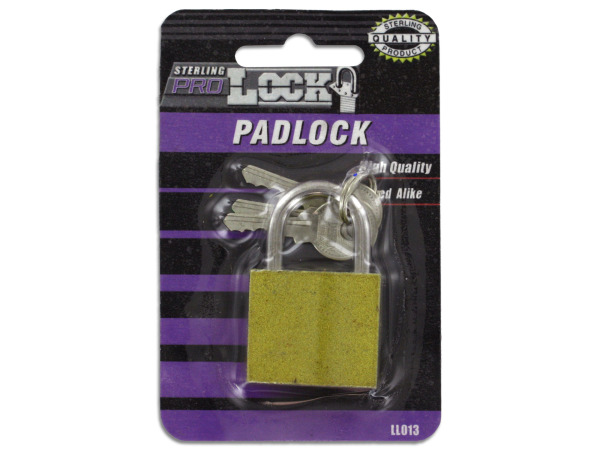 Case of 24 - Iron Padlock with Keys