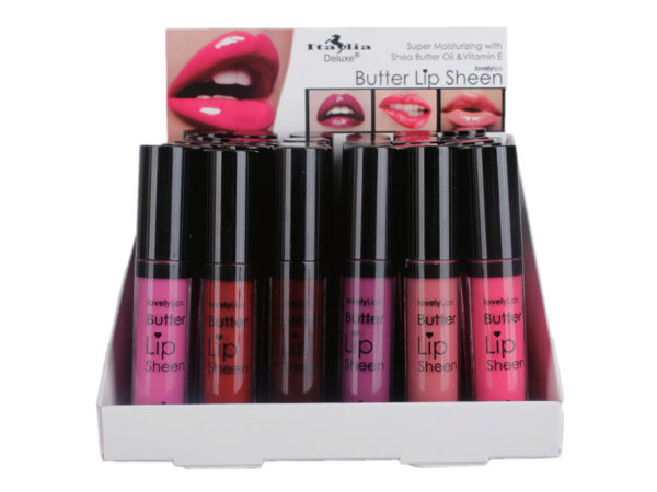 Case of 36 - Butter Lip Sheen Berry Collection Assorted in Display