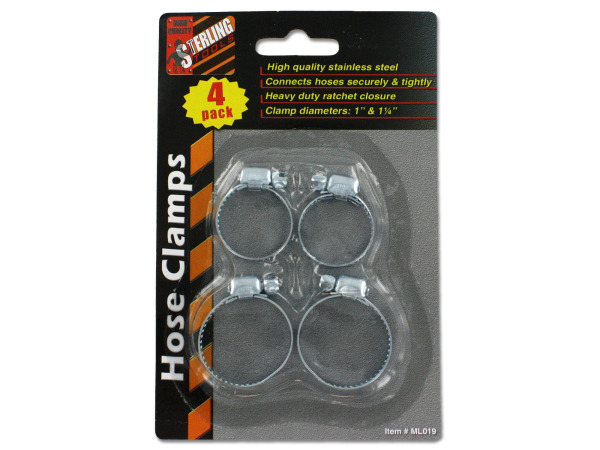Case of 24 - Stainless Steel Hose Clamps