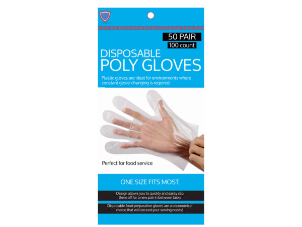 Case of 24 - 100 Pack Disposable Gloves