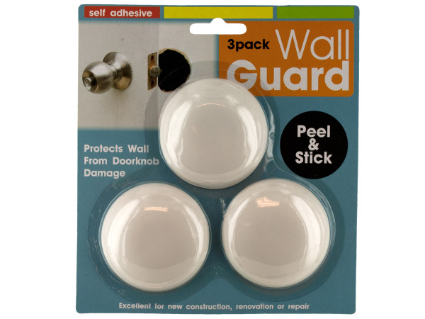 Case of 24 - Self-Adhesive Doorknob Wall Guard Set