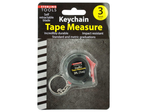 Case of 24 - Mini Tape Measure Key Chain